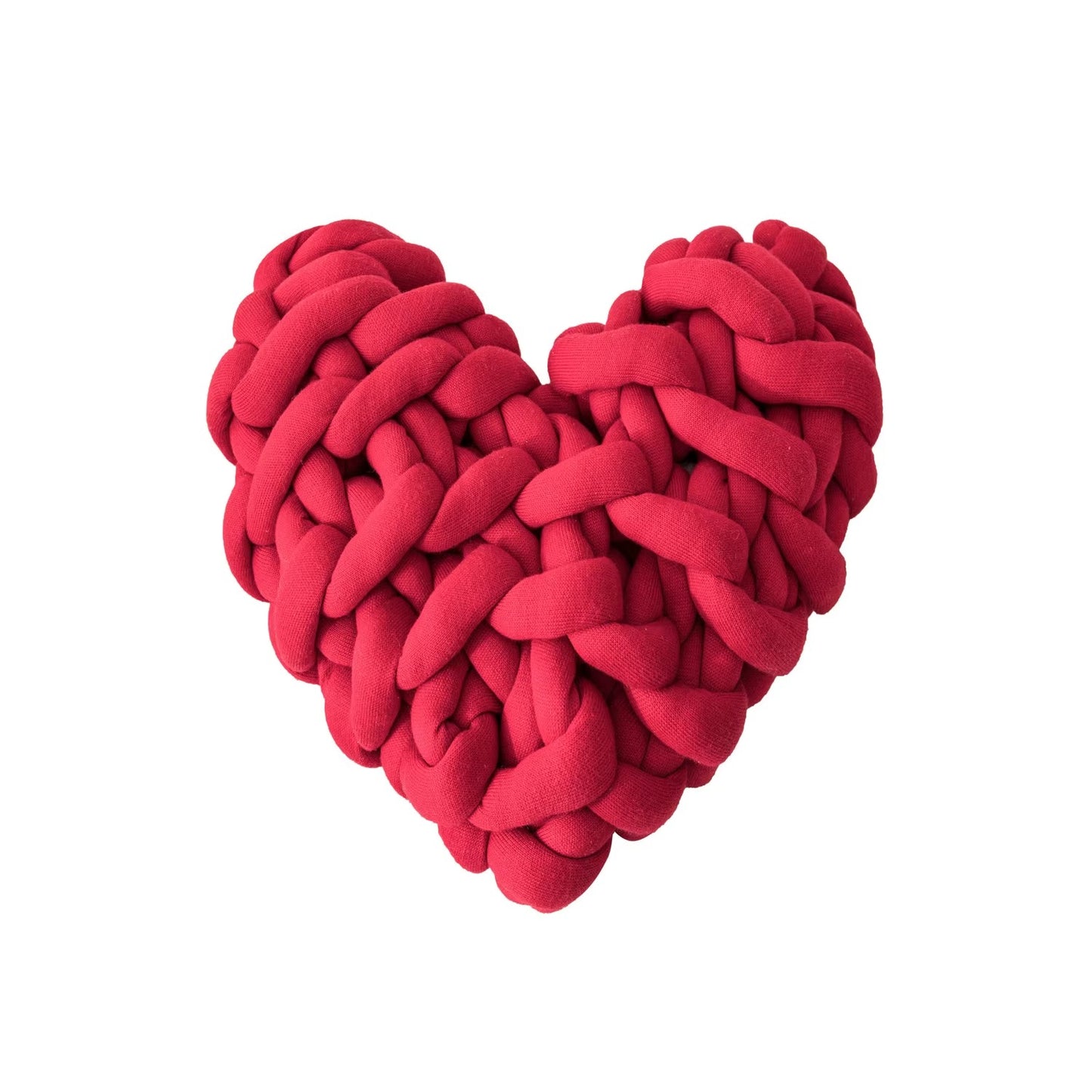 Throw Pillow New Nordic Style Love Knot Cushion Net Red Thick Wool Woven Throw Pillow with core