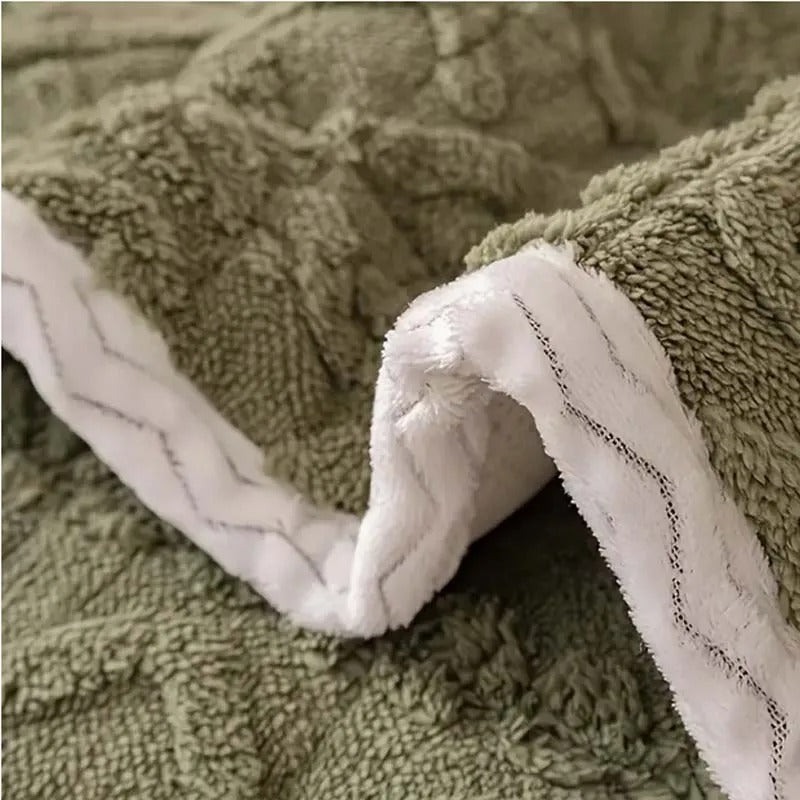 1pc Cozy Thick Quilted Sofa Cover in Autumn & Winter - Plush 100% Cashmere, Non-Slip, Bohemian Style