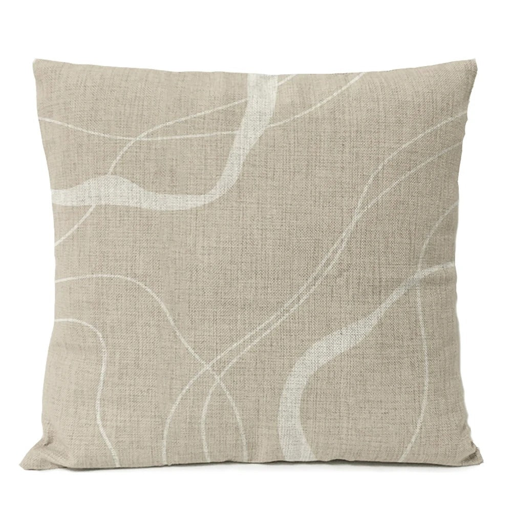 Abstract Black Boho Home Decorative Pillow Cover Arch Line Minimalist Geometric Throw Pillow Case Living Room Decor Sofa Cushion