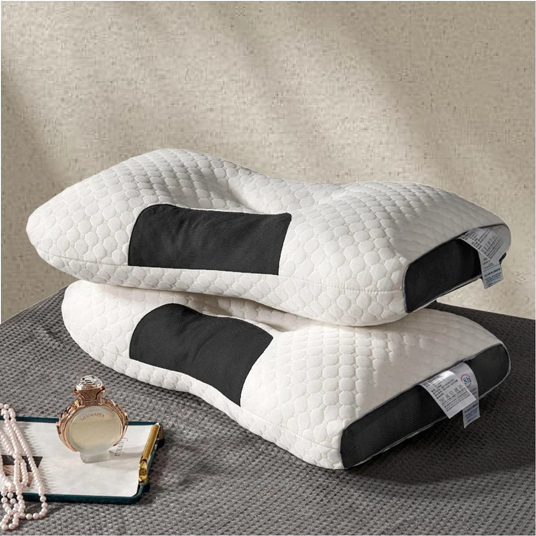 Local warehouse Knitted Massage Neck Pillow For Sleeping Soft, Adjustable Ergonomic Orthopedic Contour Support