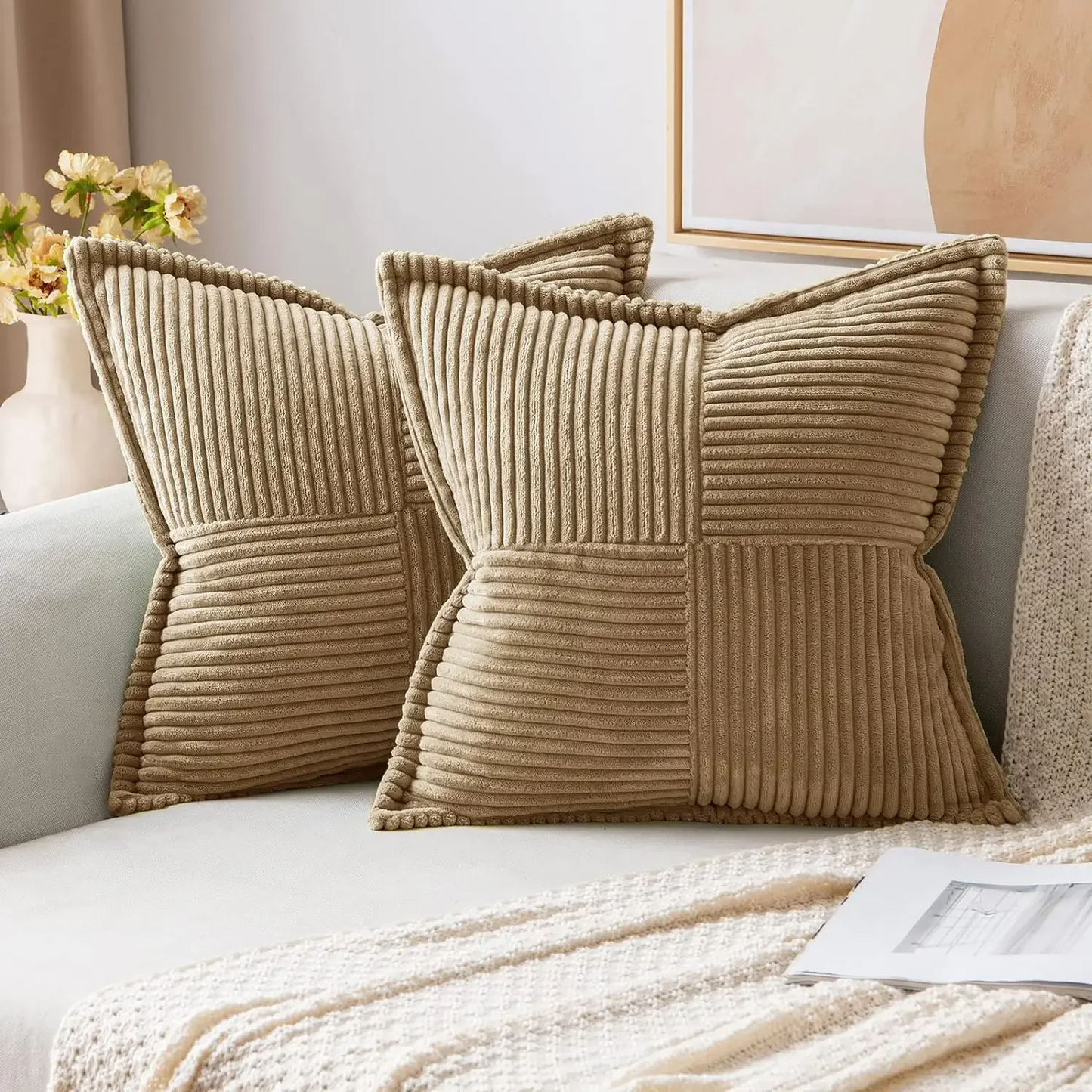 Solid Christmas colours Boho Striped Pillow Covers Decorative Cushion pillow cushion cushion cover modern minimalist sofa