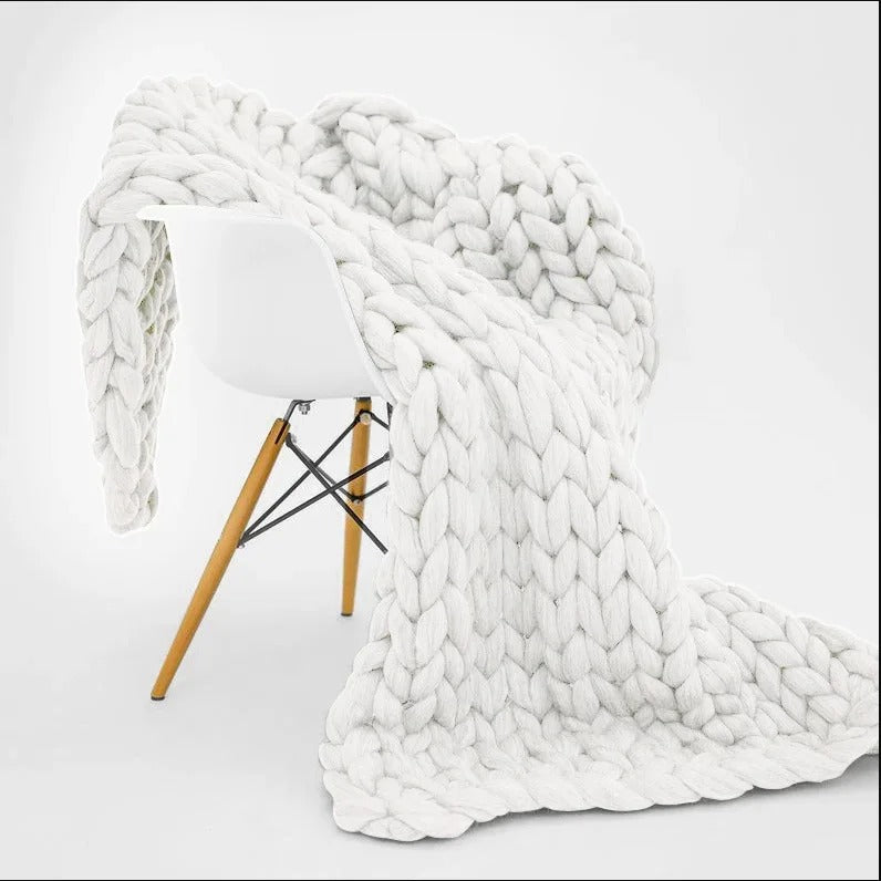 Thick wool hand woven blankets, wool wool blankets, wool knitted blankets, blankets, newborn photography props,spring and autumn