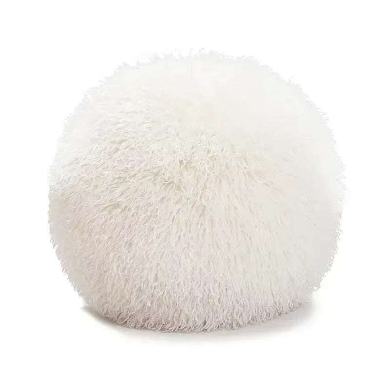 Ins Cute Bow Cushion Solid Color Princess Seat Chair Cushion Sofa Decorative Throw Pillows Pompom Cushions