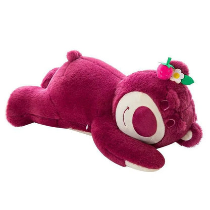 Cartoon Disney Strawberry Bear Plush Doll Toy Cute Party Models Lotso Sleep Plush Pillow Doll Children Doll Birthday Gift
