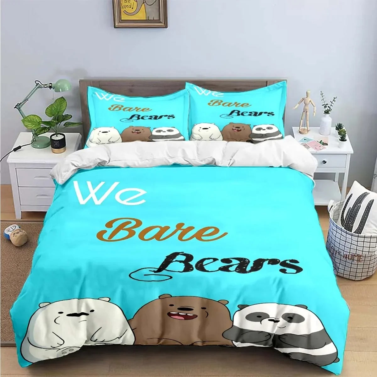 Cartoon Bear Pattern Bedding Sets Bed Supplies Set Duvet Cover Comforter Set Bedding Set Luxury Birthday Gift Exquisite Cute