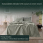 Luxury 100% Egyptian Cotton Bed Sheets Set 1000TC Bedding Set 4/6 Pieces Flat Fitted Sheet Pillowcase Double King Queen Size