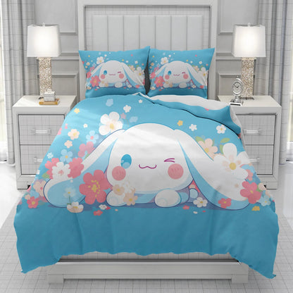 Cinnamorol lDuvet Cover men women/Children KID Printing Sanrio cartoon Bedding Set  Comforter Bed Soft dropshipping