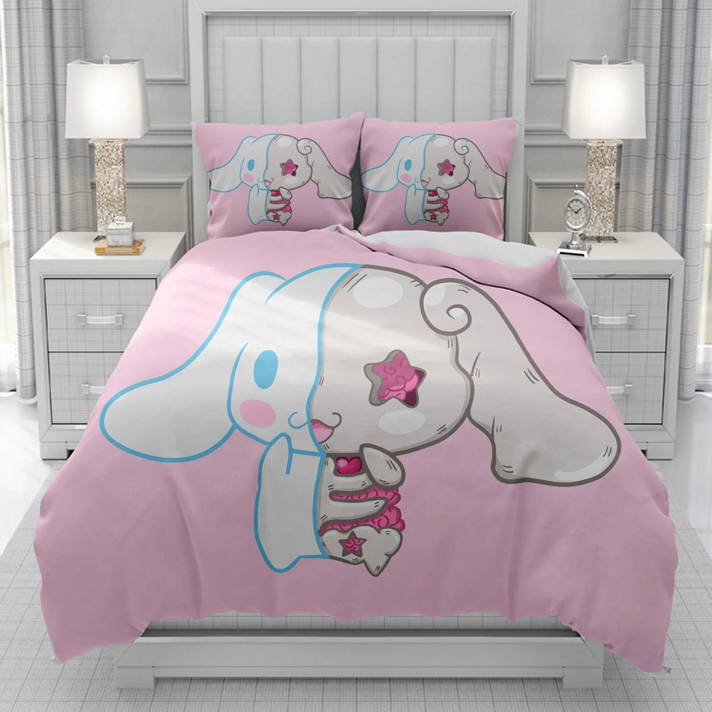 Cinnamorol lDuvet Cover men women/Children KID Printing Sanrio cartoon Bedding Set  Comforter Bed Soft dropshipping
