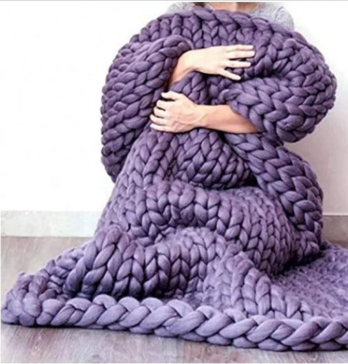 Thick wool hand woven blankets, wool wool blankets, wool knitted blankets, blankets, newborn photography props,spring and autumn