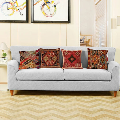 Home Decorative Geometric Bohemian Linen Throw Pillows Ethnic Persian Carpet Tribal Texture Cushion Room Decor Sofa Pillowcase