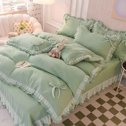 Love Heart Bedding Set Comforter Cover Sets Duvet Cover Set Home Sheet Pillowcase Soft No Filling Bed Linen Twin Full Queen Size