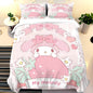 Melody My Melody Cartoon Anime Duvet Cover Set Comforter King Size Bedding Queen Twin Children Bedroom Decoration
