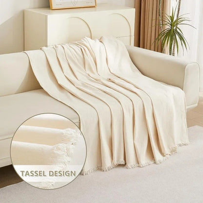 Couch Cover for Pets Beige Couch Covers   L Shape Chenille Couch Cushion Covers for Pets, Throw Couch for Dogs, Kids,71" X118"