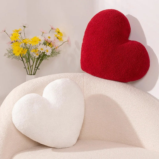 Heart Pillow Decorative Pillows Plush Love Heart Shaped  Throw Pillow Sofa Car Cushion Valentine's Day Gifts